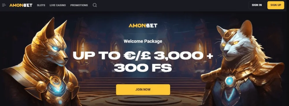 Amonbet Super Bonus Tot €3.000 en 300 gratis spins